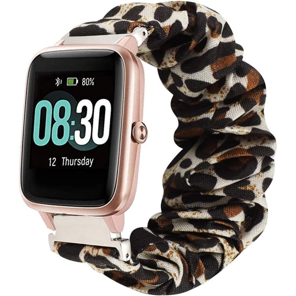 Compatible for UMIDIGI Uwatch3 s, Fabric Elastic Scrunchie Elastic Watch Women Cute Replacement Straps