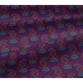 thumbnail image 4 of oneOone Cotton Jersey Wine Fabric Paisley Block Sewing Fabric By The Yard Printed Diy Clothing Sewing Supplies 58 Inch Wide, 4 of 4