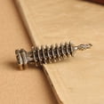 thumbnail image 2 of Brass Handmade Pagoda Statue Collection Desktop Ornament Chinese Old, 2 of 3