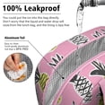 thumbnail image 5 of Lunch Bag Lunch Box for Women Reusable Insulated Lunch Bags,Water-Resistant Pink Pineapple Pattern Cooler Lunch Tote Bag, Large Capacity for Work Travel Picnic, 5 of 6