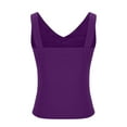 thumbnail image 4 of Lovskoo 2024 Sleeveless Tank Tops for Women Summer V Neck Basic Camisole Tops Loose Solid Workout Yoga Shirt Purple XL, 4 of 7