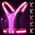 thumbnail image 1 of Chaleco para correr Fitense LED recargable en 5 colores, ajustable, 1 of 7