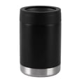 thumbnail image 1 of Enfriador de latas de 12 oz, de acero inoxidable, con aislamiento de doble pared, color negro, para coche, 1 of 14