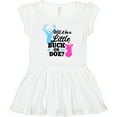 thumbnail image 3 of Inktastic Gender Reveal Will it be a Little Buck or Doe? Girls Baby Dress, 3 of 5