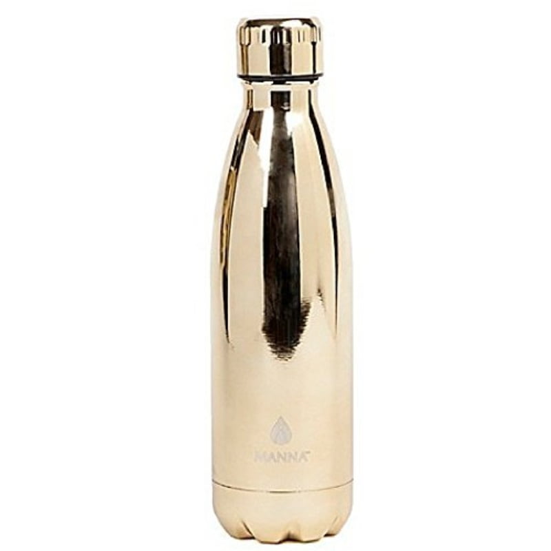 manna vogue 17 oz. double wall stainless steel bottle in gold Walmart