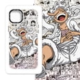 thumbnail image 2 of Funda de teléfono Anime One Piece Luffy, carcasa protectora para iPhone 11, 12, 13, 14, Nika Luffy Gear 5, láser degradado, regalo, 2 of 4