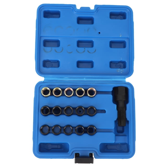 Herramienta De Reparación De Roscas De Bujías, M16 X 1,25 Kit De Reparación De Roscas Eficiente Para Grifos M14x1,25 De Alta Dureza Con Caja De Herramientas Para Motores