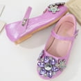 thumbnail image 5 of Dreamtale New Jelly Mary Jane Shoes Cosplay Frozen Elsa Anna Cinderella Princess Shoes for Kid(Snowflake Shiny Purple,9.5M US Toddler), 5 of 7