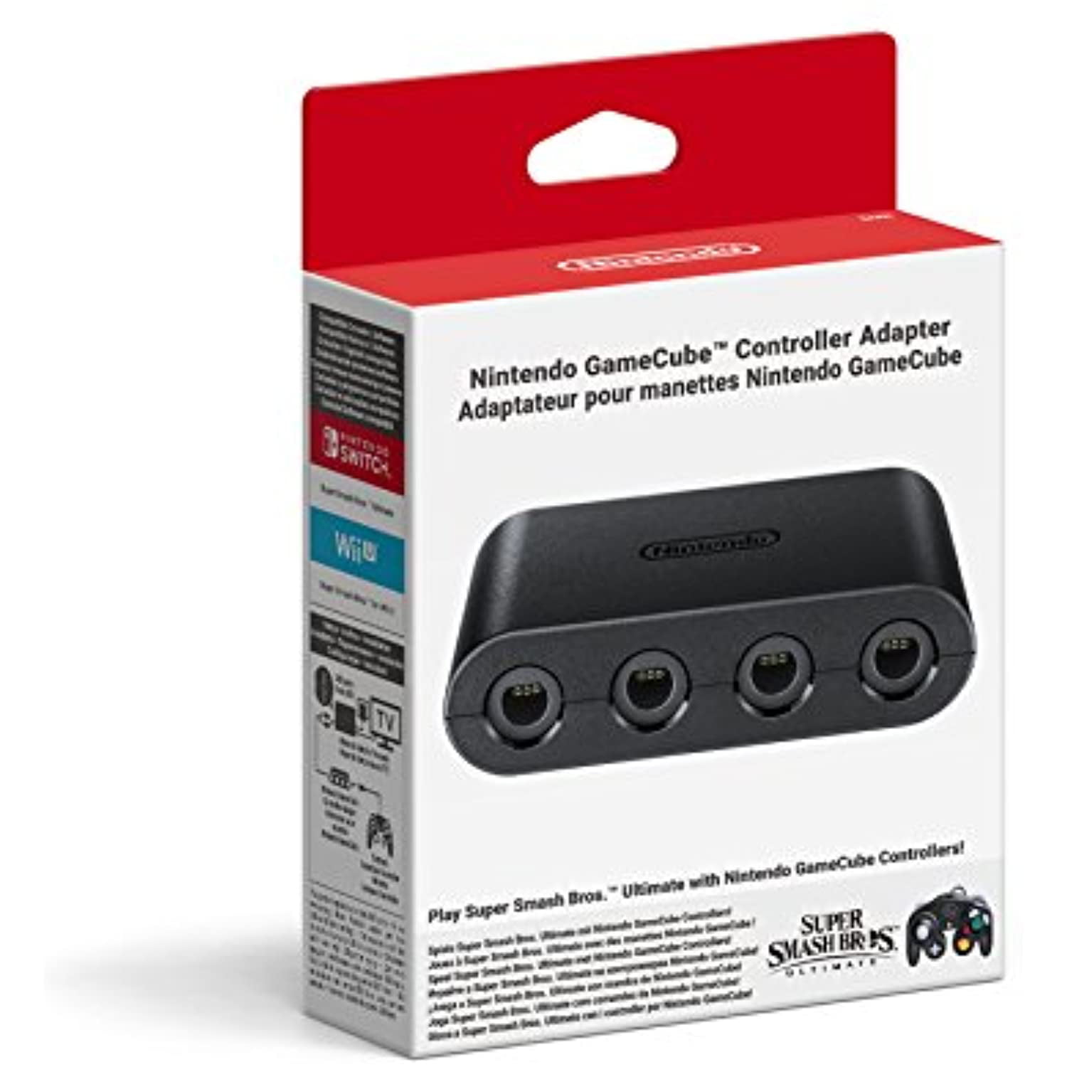 gamecube controller adapter switch conmectimg comtrollers