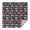 Fireman and Flame, variant on Fireman and Shield White Pattern Square Tablecloth, Waterproof Wipeable Spillproof Washable Table Cover for Home Kitchen Party and Daily Decor 52"x52"