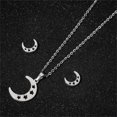 thumbnail image 3 of PVCS Women's Fashion Pendant Earring Set Color Clavicle Necklace Exquisite Earrings, 3 of 4