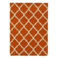 thumbnail image 4 of Ottomanson Shaggy Collection Jute Backing Moroccan Trellis Design Indoor Rug, 4 of 5