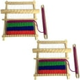 thumbnail image 4 of Mini Wooden Weaving Machine, DIY Traditional Wooden Weaving Machine Handmade Knitting Loom Kids Educational Toy, 4 of 5