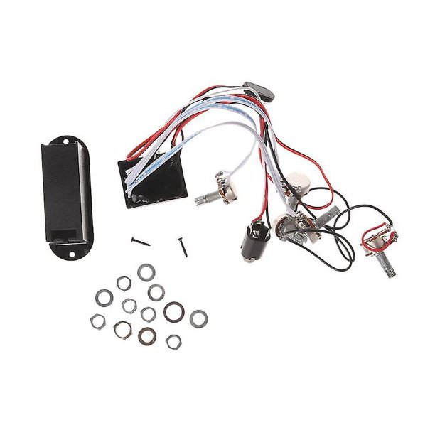 Potenciómetro dual de guitarra con circuito de preamplificador Eq de 3 bandas para pastilla de bajo activa