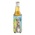 thumbnail image 2 of Carolines Treasures CK1876MUK Christmas Tree Irish Wolfhound Michelob Ultra Hugger for slim cans  Slim Can multicolor, 2 of 3
