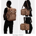thumbnail image 2 of Mochila de viaje WITZMAN Canvas para hombre con portátil de 17 pulgadas, color marrón, 2 of 8