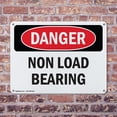 thumbnail image 4 of (2 Pack) Non Load Bearing OSHA Danger Sign 14 Inch X 10 Inch Plastic Sign, Weather Resistant, UV Protected for Workplace, Business, and Construction Site, Made in the USA, 4 of 8
