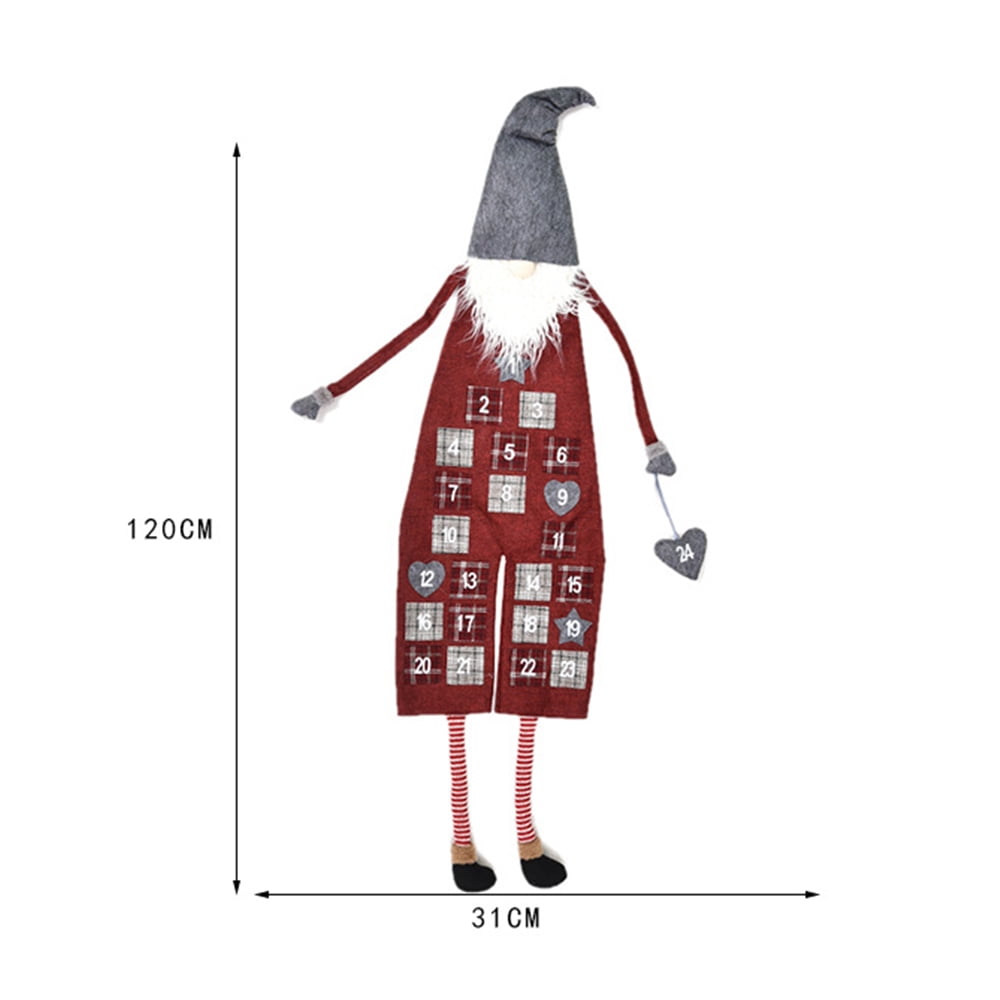 Felt Christmas Advent Calendar 2019 Newest 67.5 * 100CM Ornaments & Small Storage Pocket Kids Xmas Gifts Door Wall Hanging Decoration 24 Days Countdown to Christmas with 21 Velcro Allow DIY Decor Felt Christmas Advent Calendar 2019 Newest 67.5 * 100CM Ornaments & Small Storage Pocket Kids Xmas Gifts Door Wall Hanging Decoration 24 Days Countdown to Christmas with 21 Velcro Allow DIY Decor