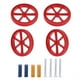 thumbnail image 3 of Impresora 3D Kit de nivelación aleación aluminio rojo tuercas varilla calefacción primavera cama caliente Accesorios, 3 of 8
