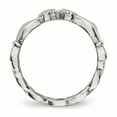 thumbnail image 2 of Claddagh en Acier Inoxydable Poli avec Anneau Croisé Taille 11, 2 of 7