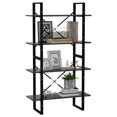 thumbnail image 2 of vidaXL 4-Tier Book Cabinet Grey 80x30x140 cm Engineered Wood, 2 of 5