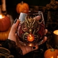 thumbnail image 4 of 3D Mythic Dragon Glass Cup, Fantasy Crystal Orb Whiskey Glass with Sculpted Dragon Design, Unique Drinkware for Whiskey Cocktails Bourbon Home Bar Decor Gift (Green), 4 of 6