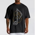 thumbnail image 2 of Xdzjlr Chemise d'Été pour Hommes Usage Quotidien Col Rond Imprimé Instrument de Musique Mode T-Shirts Hommes,TTG, 2 of 5