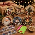 thumbnail image 5 of Christmas DIY Diamond Art Hanging Ornaments, 6-Piece Christmas Craft Kit with Sparkling Tree Pendants for Holiday Home Decor and Handmade Gifts, 5 of 8