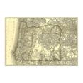 thumbnail image 6 of 1876 Map of Oregon - Vintage Map of Oregon Wall Art - Oregon Map Print Showing Railroads, Counties, Lakes and Rivers - Oregon Map Poster - Oregon Art Wall Decor, 6 of 7