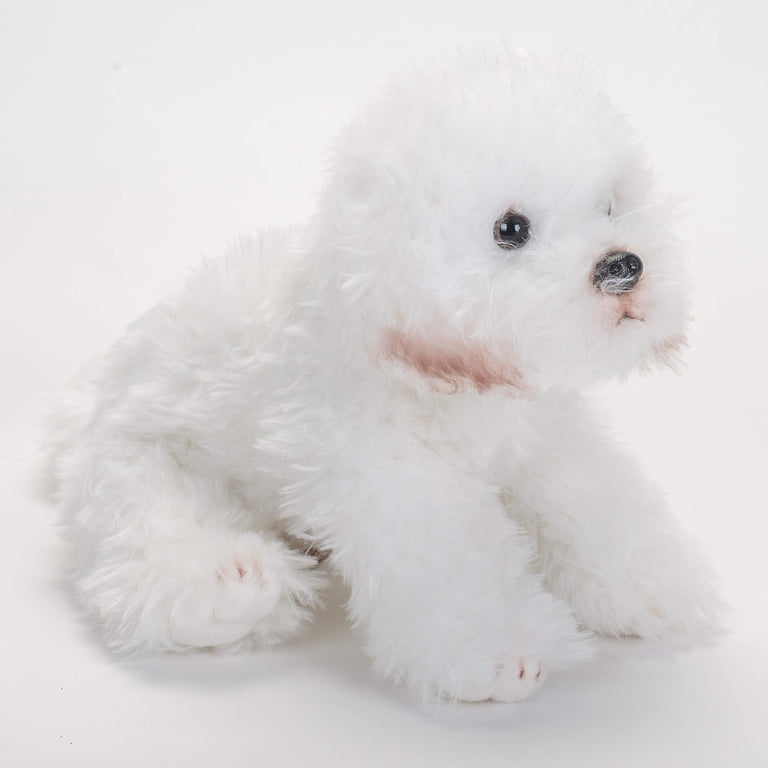 Bichon Frise Large 11 inches Dog & Puppy Stuffed Animal by Nat and