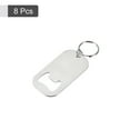 thumbnail image 3 of Uxcell 8Pcs Llavero Abridor de Botellas, Abridor de Botellas de Cerveza de Acero Inoxidable de 2.75" de Largo para el Hogar, Bar, Fiesta, Plateado, 3 of 6
