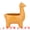 Orange, variant on Unique Bargains Alpaca Ceramic Llama Jewelry Dish Key Holder Bowl Yellow 8.3*5.9*9.4inch