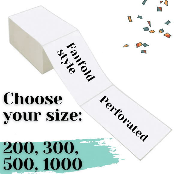 Papel térmico para etiquetas de 4 x 6 pulgadas para pequeñas empresas. Etiquetas de envío (500 unidades).