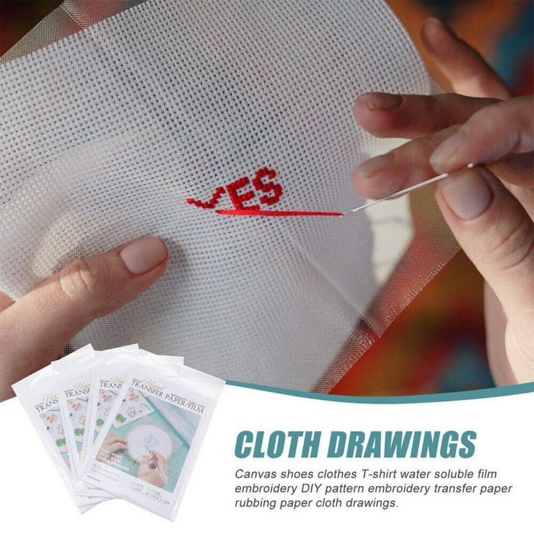 Embroidery Tracing Paper Water-Soluble Easy Fast Creating Trace Paper for Drawing Sewing Patterns, Size: About 25*25 cm/9.84*9.84inch