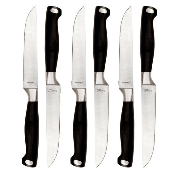BergHOFF Bistro 6" Stainless Steel Steak Knife, Set of 6