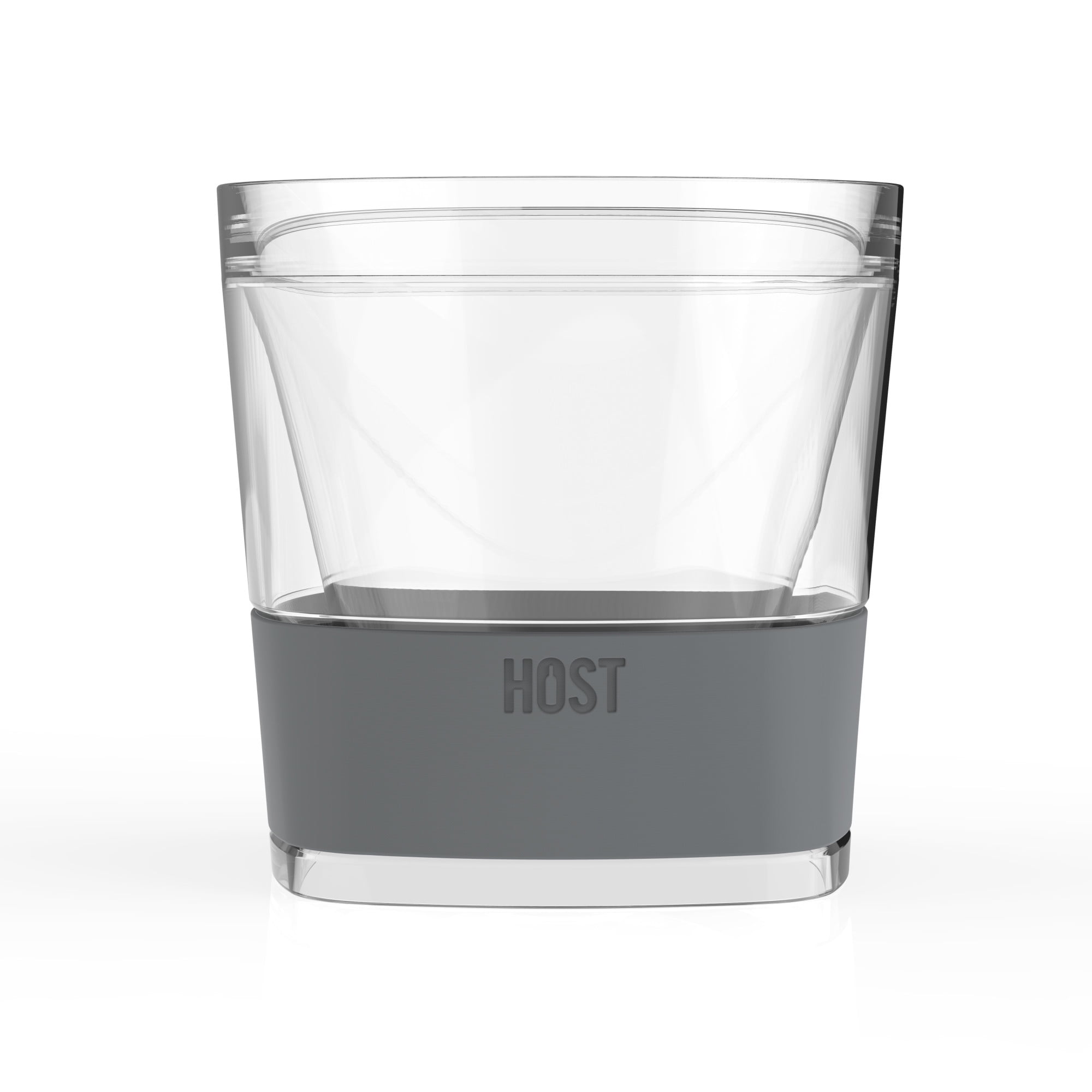 Freeze Cooling Cups, Whiskey Glasses for Whiskey, Bourbon,  Scotch, Plastic Double Wall insulated Tumblers 5oz, 2 Count (Pack of 1)  (Grey): Tumblers & Water Glasses