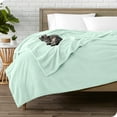 thumbnail image 2 of Bare Home Microplush Fleece Blanket - 300 GSM - Fuzzy Microfleece - Soft & Plush - Twin/Twin XL, Spring Mint, 2 of 5