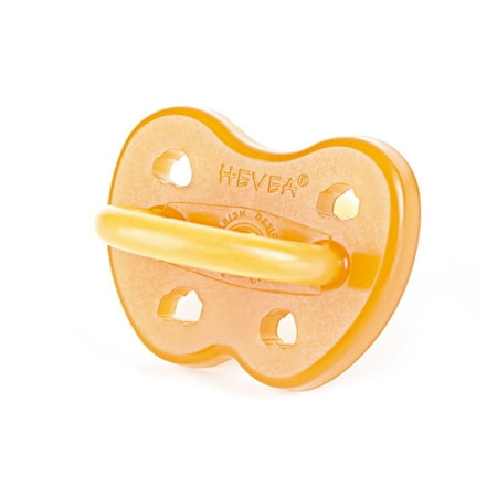 Natural Rubber Pacifier Original Non-Toxic, Natural Rubber Car & Ufo Pacifier, Orthodontic, 3-36 months, Plastic-Free, Pacifier By Hevea Ship from US ()