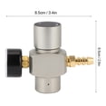 thumbnail image 1 of Manómetro De 3/8 De Pulgada, Manómetro Liviano, Tamaño Pequeño, No Es Fácil De Romper, Duradero, Conveniente Para Refrescos Domésticos, 1 of 7