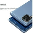 thumbnail image 3 of Mirror Case for Samsung Galaxy M33, Luxury View Smart Display Case Ultra Thin Support Wireless Charging Phone Cover for Samsung Galaxy M33      Golden, 3 of 9