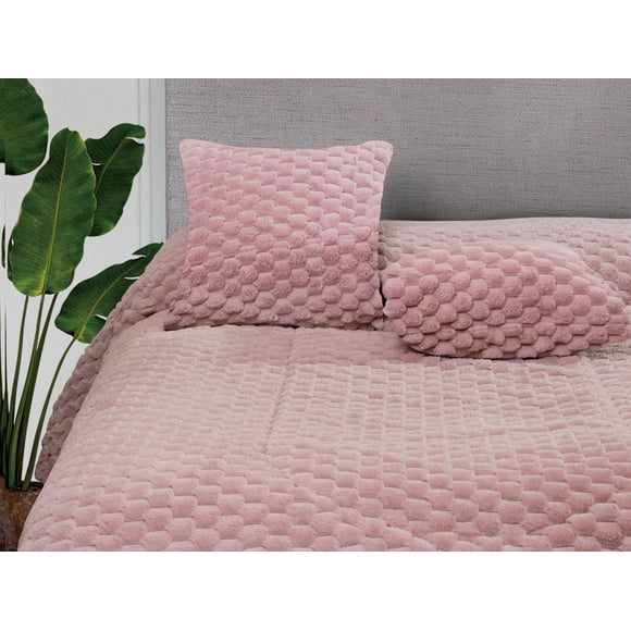 Cobertor Estambul de Flannel Palo de Rosa Matrimonial Dormireal