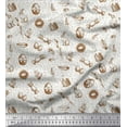 thumbnail image 1 of Soimoi Cotton Jersey Fabric Chick,Egg & Rabbit Animal Fabric Prints by Yard 58 Inch Wide, 1 of 3