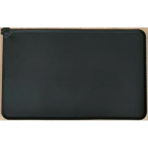 Pet Supplies Silicone Dog Bowl Mat with High Lips Non-Stick Waterproof Food Feeding Pad Puppy Feeder Tray Water Cushion Placemat