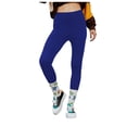 thumbnail image 1 of Pantalones Largos de Yoga Para Mujer, Cintura Elástica Alta, Pantalones Largos Ajustados de Color Sólido, Mallas Elásticas, Pantalones Lápiz Odeerbi ODB-4, 1 of 5