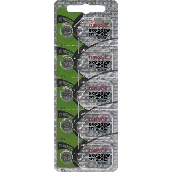 Maxell Watch Battery Button Cell SR920SW 371 100 Batteries