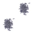 thumbnail image 3 of Ounissouiy 100 Uds. Mini clavijas de pinzas portátiles para manualidades pinzas de ropa multifuncionales portátiles abrazadera de baño de plata de 2.5 cm 2piezas, 3 of 6