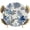 Gray, variant on Vintage Octopus Coastal Round Tablecloth 36-44 Inch Round Fitted Table Cloth with Elastic Edge, Navy Blue Nautical Summer Ocean Waterproof Table Cover Protector for Outdoor Picnic Party Dining