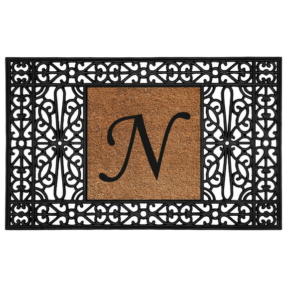 Duchess Monogram Doormat 30" x 48" (Letter N)