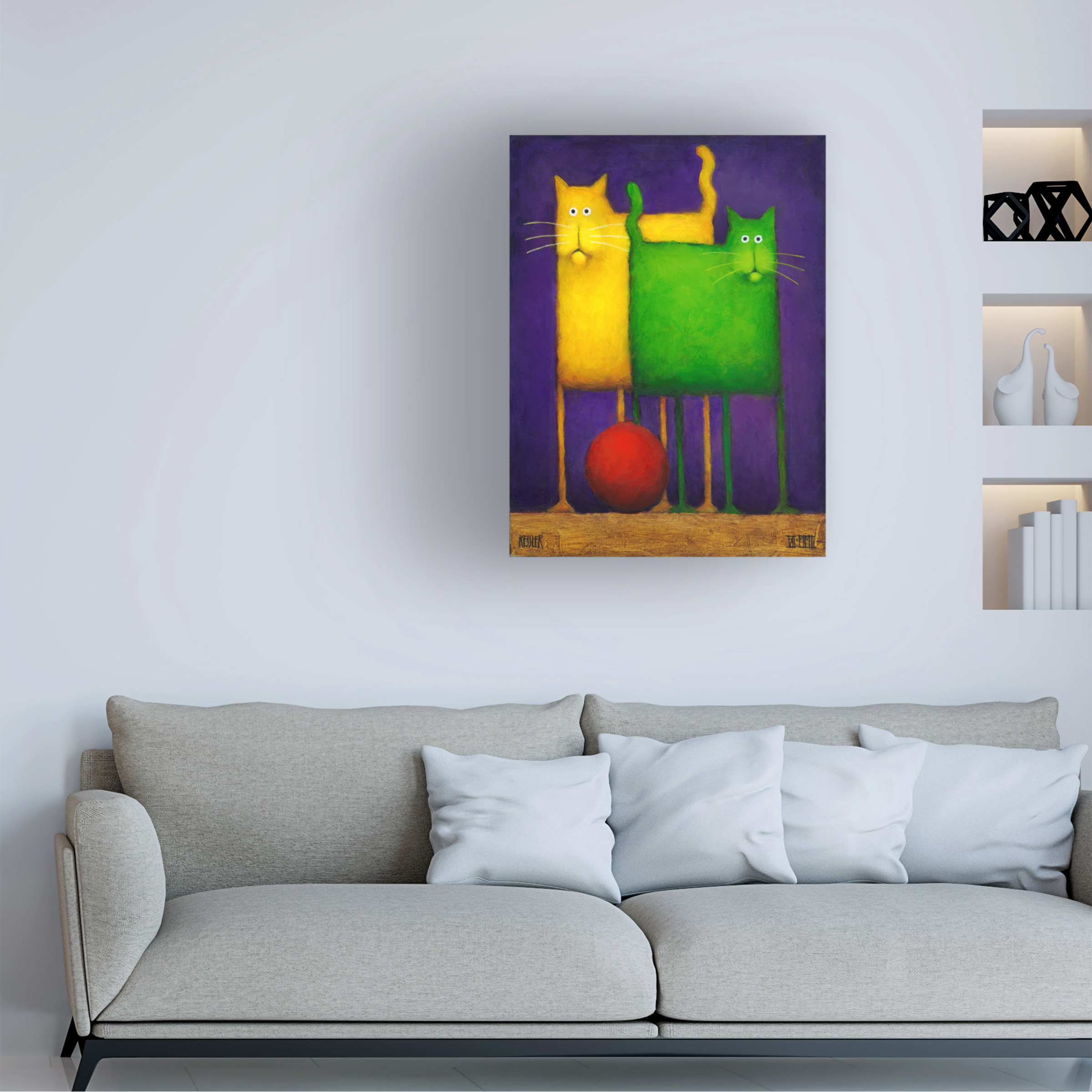 Trademark Fine Art 'Double Trouble I' Canvas Art by Daniel Patrick Kessler