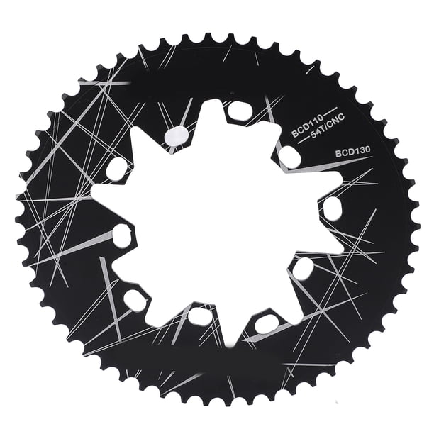 Plato ovalado Nikou 54 dientes 110/130 mm BCD ancho y estrecho para bicicleta de carretera plegable 7 8 9 10 velocidades